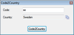 Инструмент Code2Country